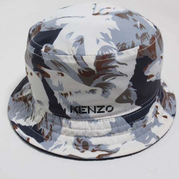 Kenzo Unisex Polar Bear Reversible Bucket Hat Multi Color One Size - Picture 1 of 12
